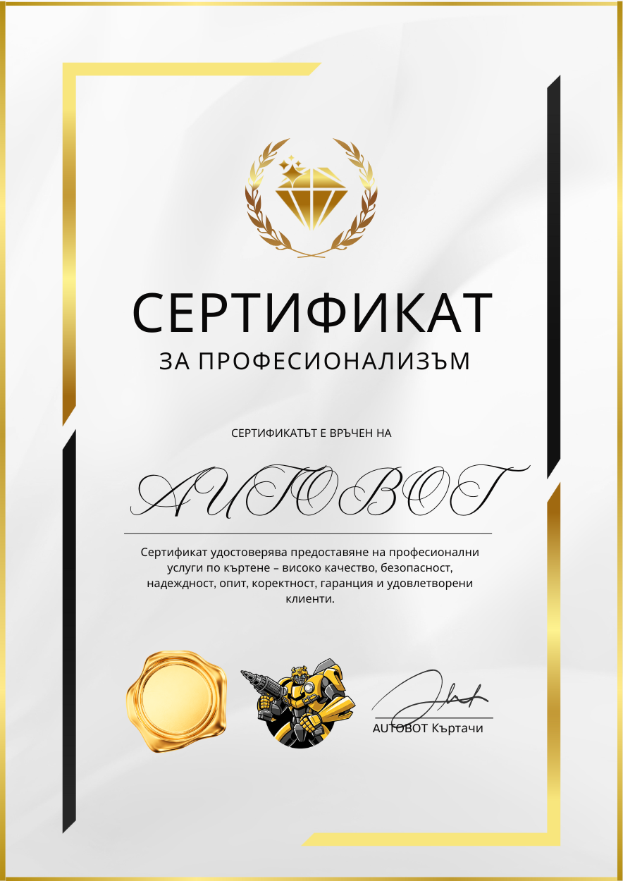 Сертификат за професионализъм